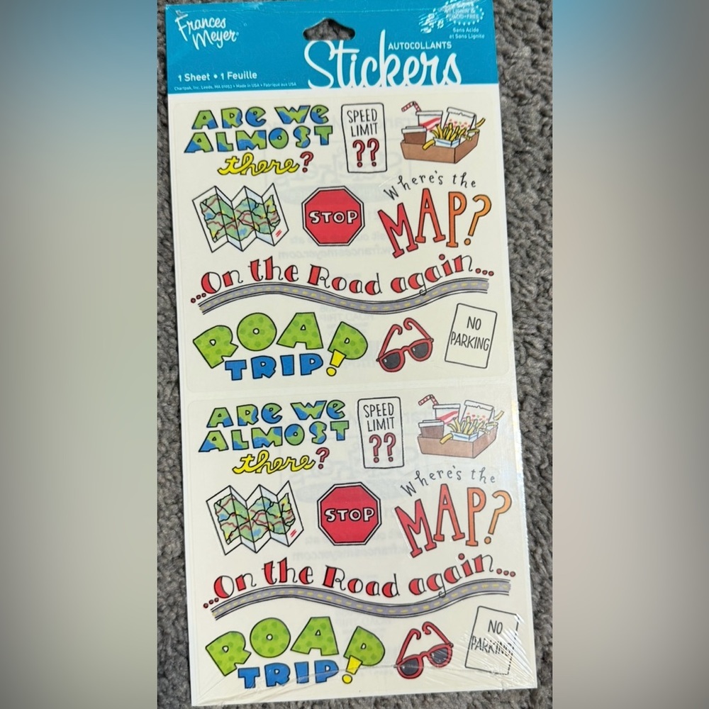 $2 Frances Meyer Road Trip Stickers $2WITH ANY $10 ORDER OR MORE